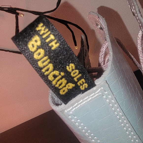 Dr Martens Iridescent Croc Pattern Pascal 1460 Lace Up Boots - Picture 5 of 14